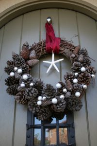 Christmas Pinecone Wreath