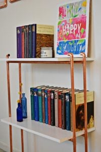 Copper Pipe Bookshelf