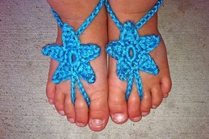 Crochet Pattern for Barefoot Sandals