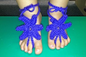 Crochet Star Barefoot Sandals