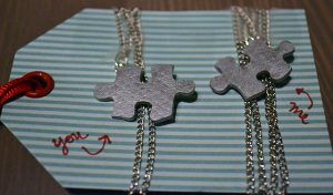 DIY Puzzle Piece Necklace