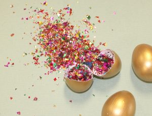 Decorating Confetti Eggs