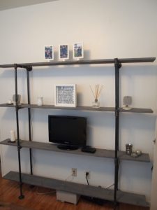 Industrial Pipe Bookshelf