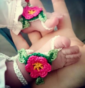 Newborn Barefoot Sandals Crochet Pattern