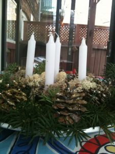 Pinecone Advent Wreath
