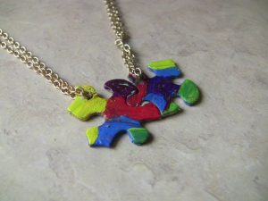 Puzzle Piece Necklace Set