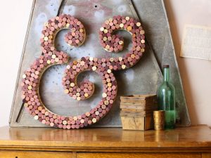 Wine Cork Display Letter