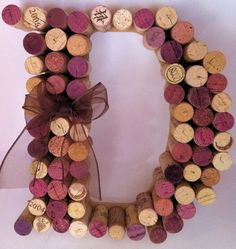 Wine Cork Letter D
