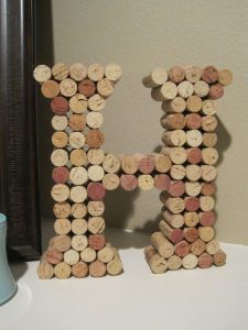 Wine Cork Letter DIY