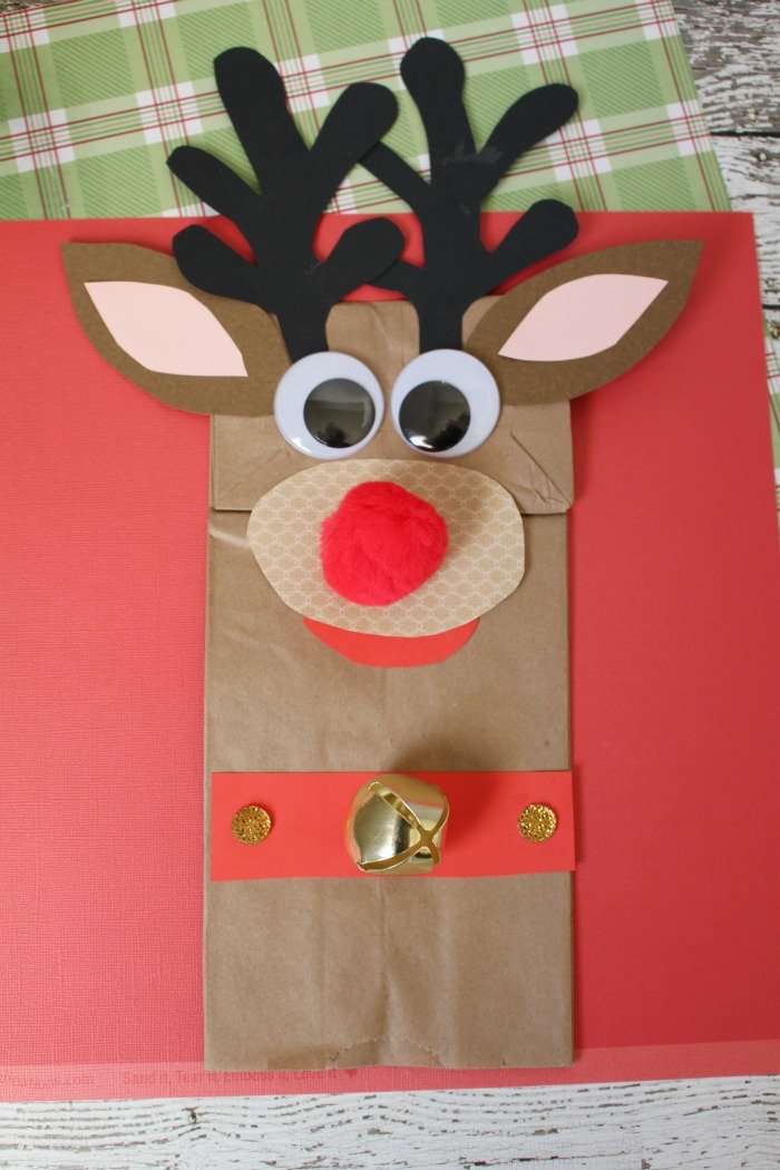 Reindeer Christmas Paper Party Bag with Handles