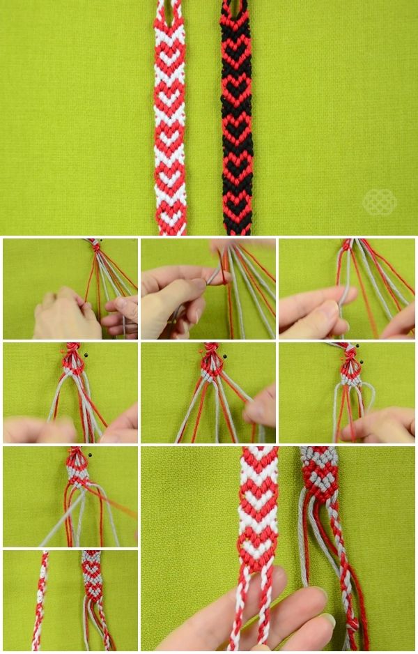 20 Heart Friendship Bracelet Patterns  Guide Patterns