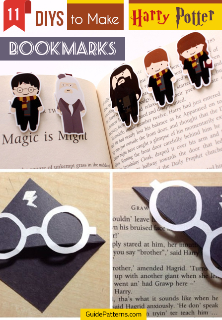 verachten Categorie schaamte 11 DIYs to Make Harry Potter Bookmarks | Guide Patterns