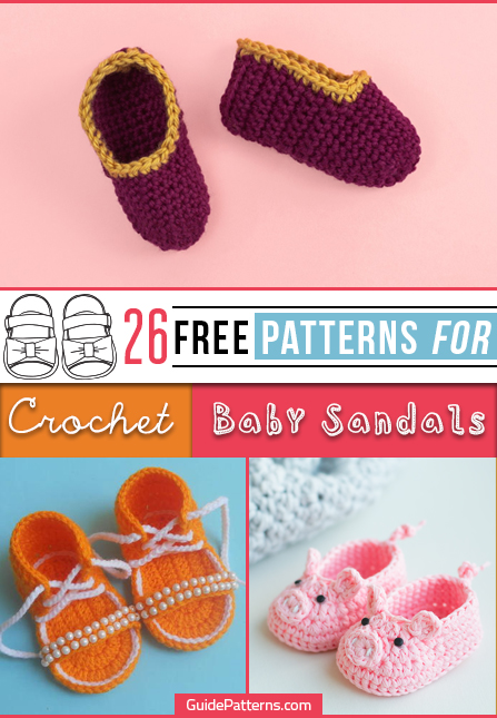 Tradition Indskrive Samuel 26 Free Patterns for Crochet Baby Sandals | Guide Patterns