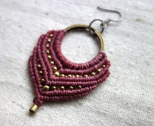 MicroMacrame by Raquel Tutorials  Macrame earrings tutorial Micro macrame  tutorial Micro macrame