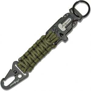Ultimate 5-in-1 Paracord Keychain with Carabiner for Camping