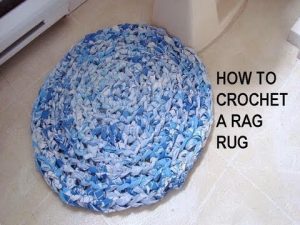 Crochet Rug Pattern with Fabric