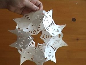 3D Paper Snowflake Directions