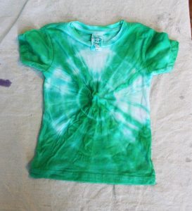 DIY Green Tie Dye Shirt
