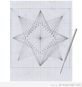 Geometric String Art Pattern