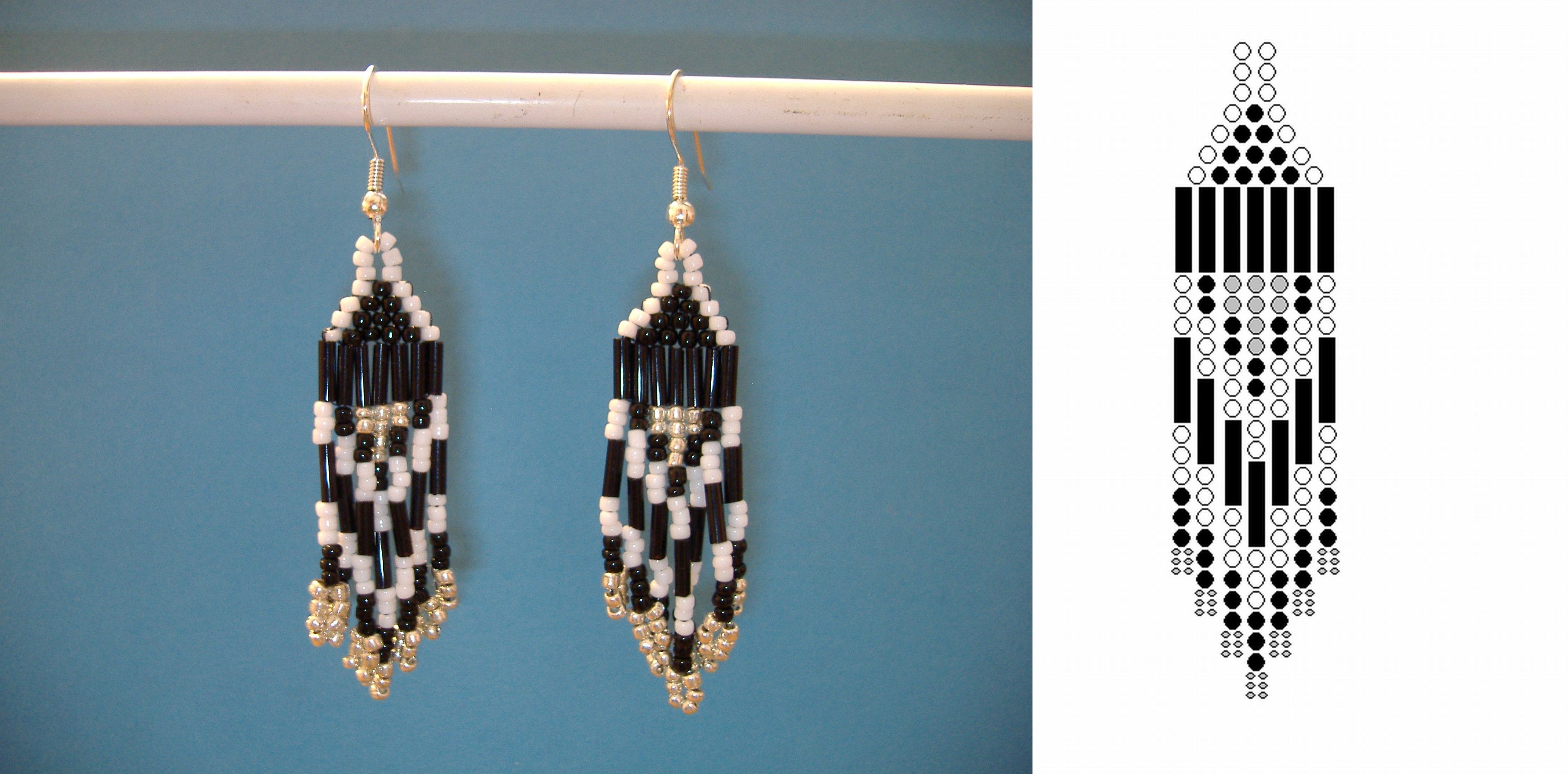 Printable Native American Beaded Earrings Patterns Free