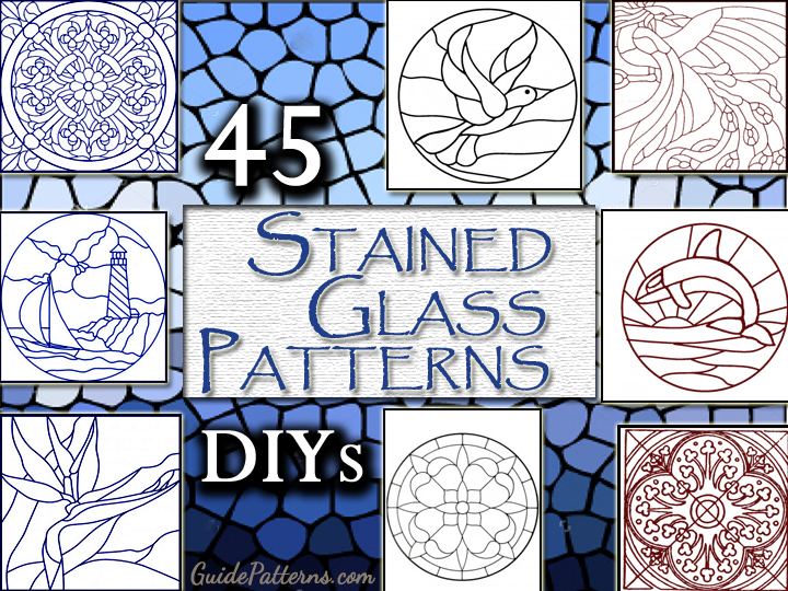 45 Simple Stained Glass Patterns Guide Patterns