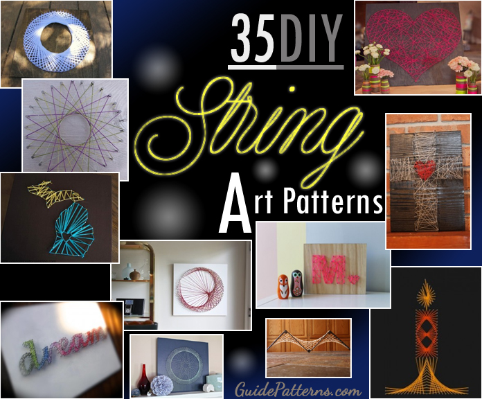 35 DIY String Art Patterns Guide Patterns