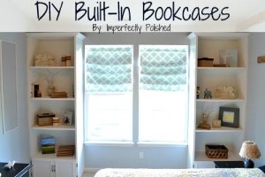 DIY Built In Bookshelves
