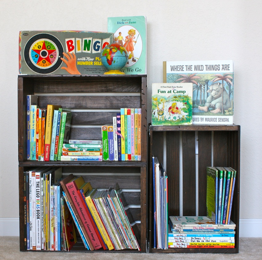 diy bookshelves for kids