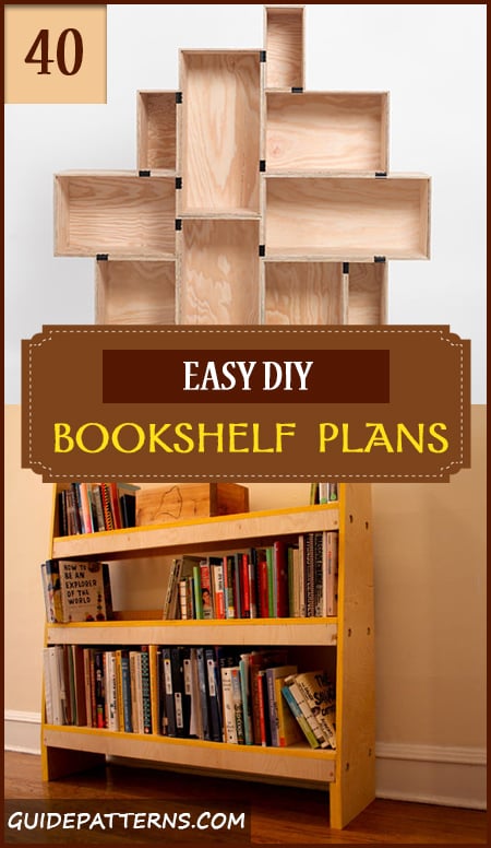 40 Easy Diy Bookshelf Plans Guide
