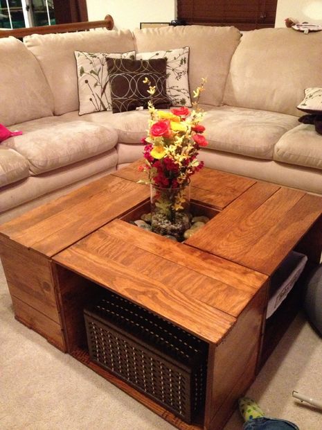 20 DIY Wooden Crate Coffee Tables Guide Patterns