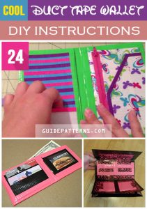 24 Cool Duct Tape Wallet DIY Instructions - Guide Patterns