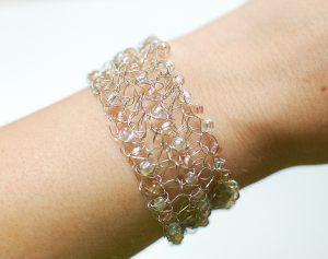 Crochet wire bracelet