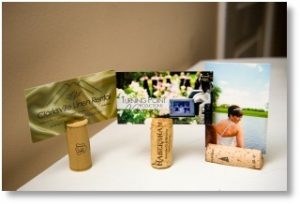 Wine Cork Wedding Place Card Holders