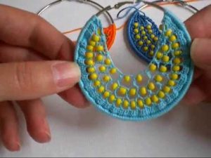 Beaded Crochet Earrings