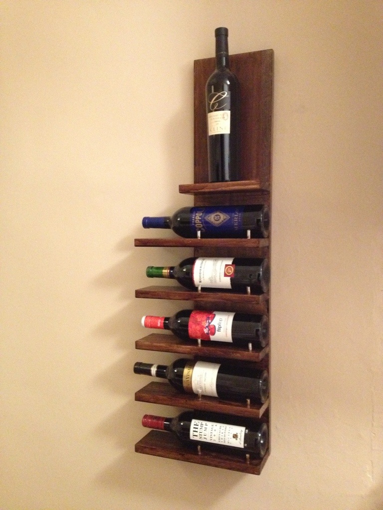 Diy grid wine rack