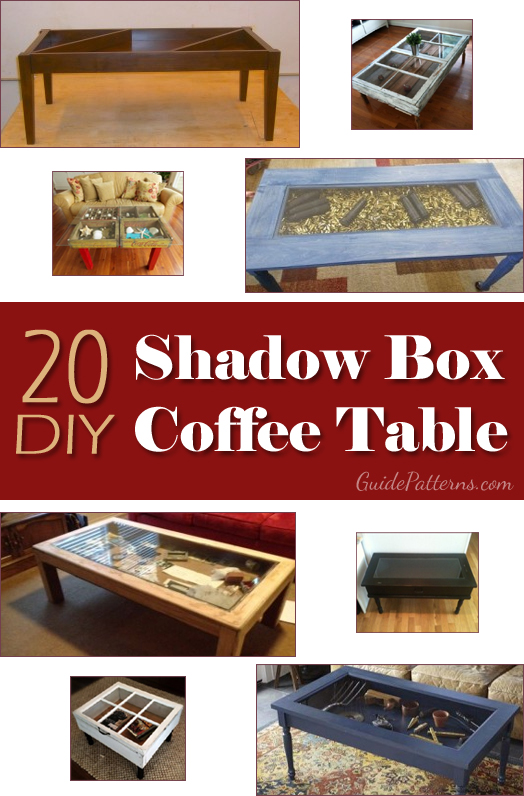 20 Diy Shadow Box Coffee Table Plans, Shadow Box Coffee Table Display Ideas