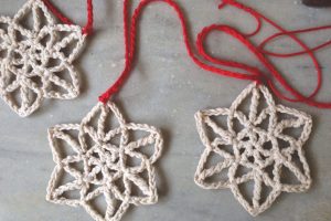 Crochet Snowflake Garland