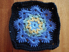 Crochet Snowflake Granny Square