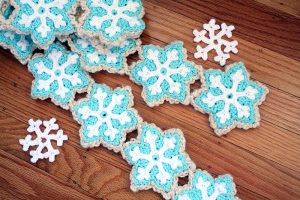 Crochet Snowflake Scarf
