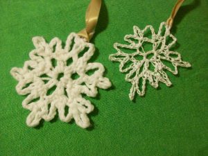 Crocheted Snowflake Ornaments