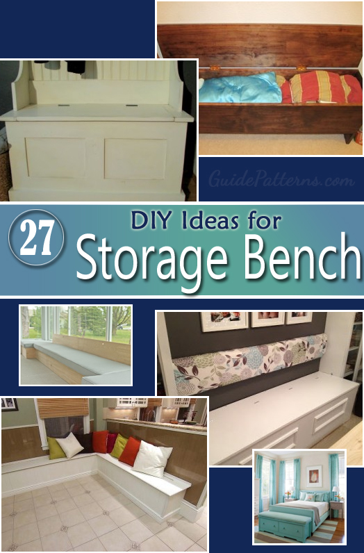 26 diy storage bench ideas | guide patterns