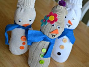 Tube Sock Snowmen