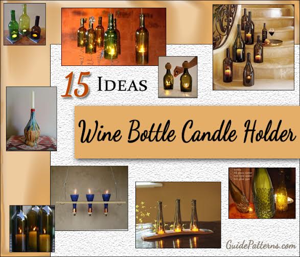 AceList Hanging Candle Holder 4 Sets Bottle Lamp Hanger with Flickering Tea Light for Wine Beer Bottle Jar DIY Bottle Cutting Gift