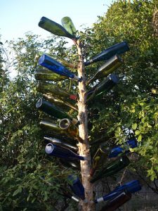 Wine Bottle Christmas Tree Stand