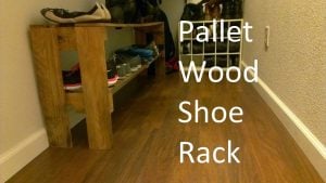 Wooden Pallet Shoe Rack