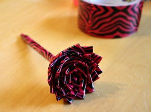 Duct Tape Rose Pen