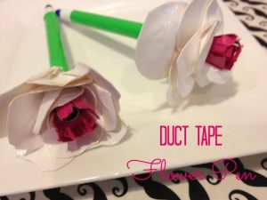 Duct Tape Rose Pens