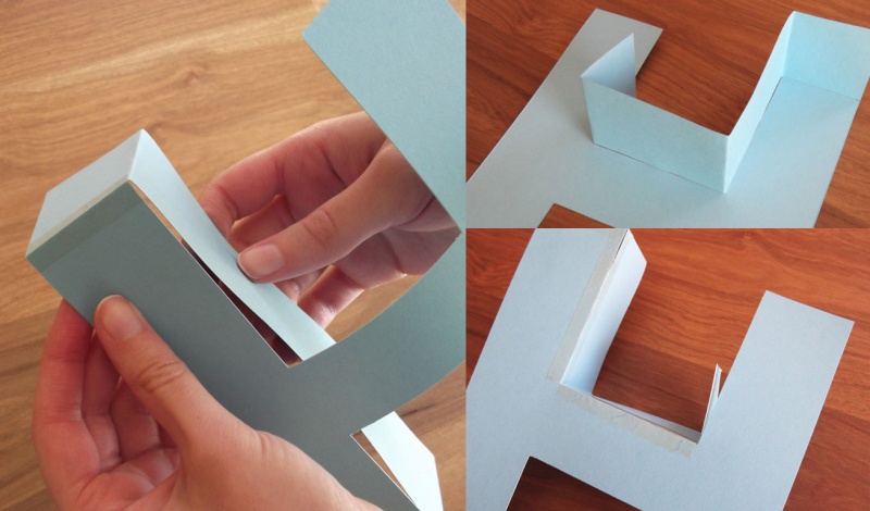 21 DIY Cardboard Letters | Guide Patterns