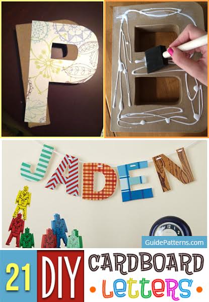 21 Diy Cardboard Letters Guide Patterns - Diy Light Up Letters Cardboard Box