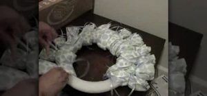 Diaper Wreath For Baby Instructions
